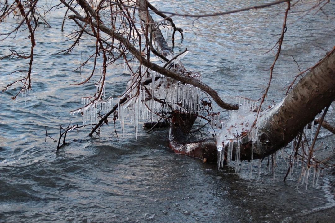 38-壮瞥町冬の魅力、東湖畔、しぶき氷
